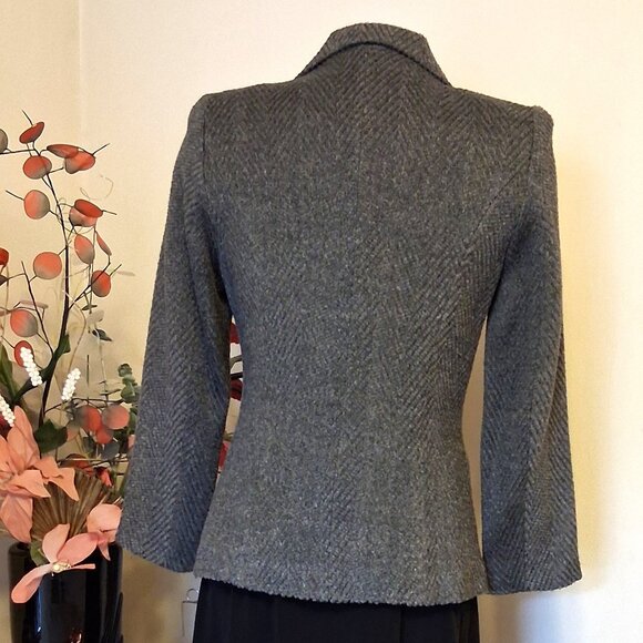 NWT Comfy Lined Gray Blazer Jacket Spring Fall Winter Jackets Tag Size S - Picture 4 of 10